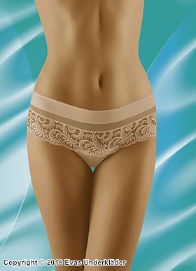 Tanga, transparente Einlagen, Blumenspitze, elegantes Design